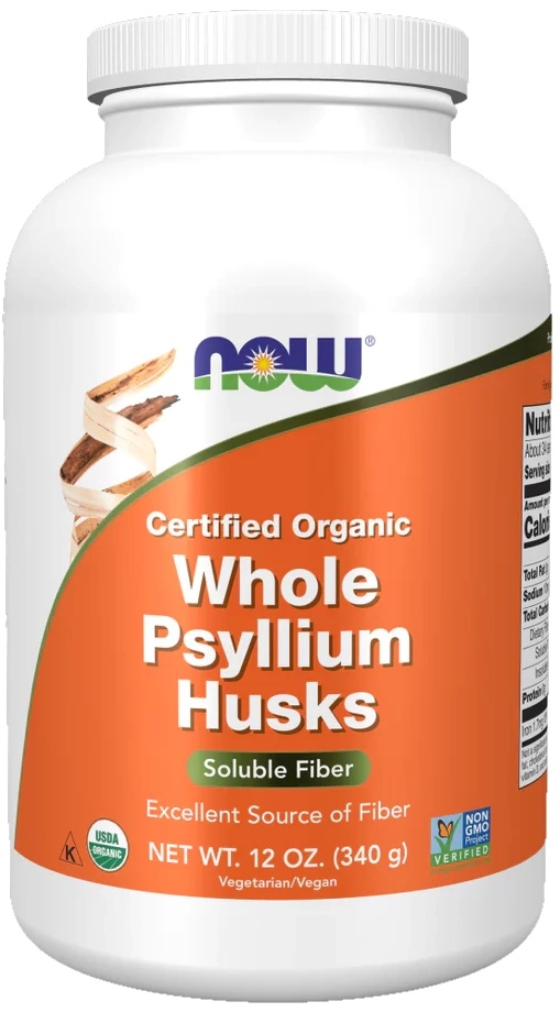 Supliment alimentar NOW Whole Psyllium Husks 340g