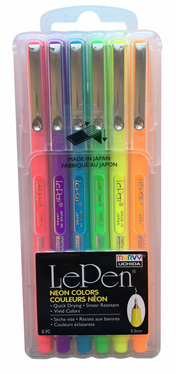 Файнлайнер Marvy Le Pen 6pcs 0.5mm 4300-6F