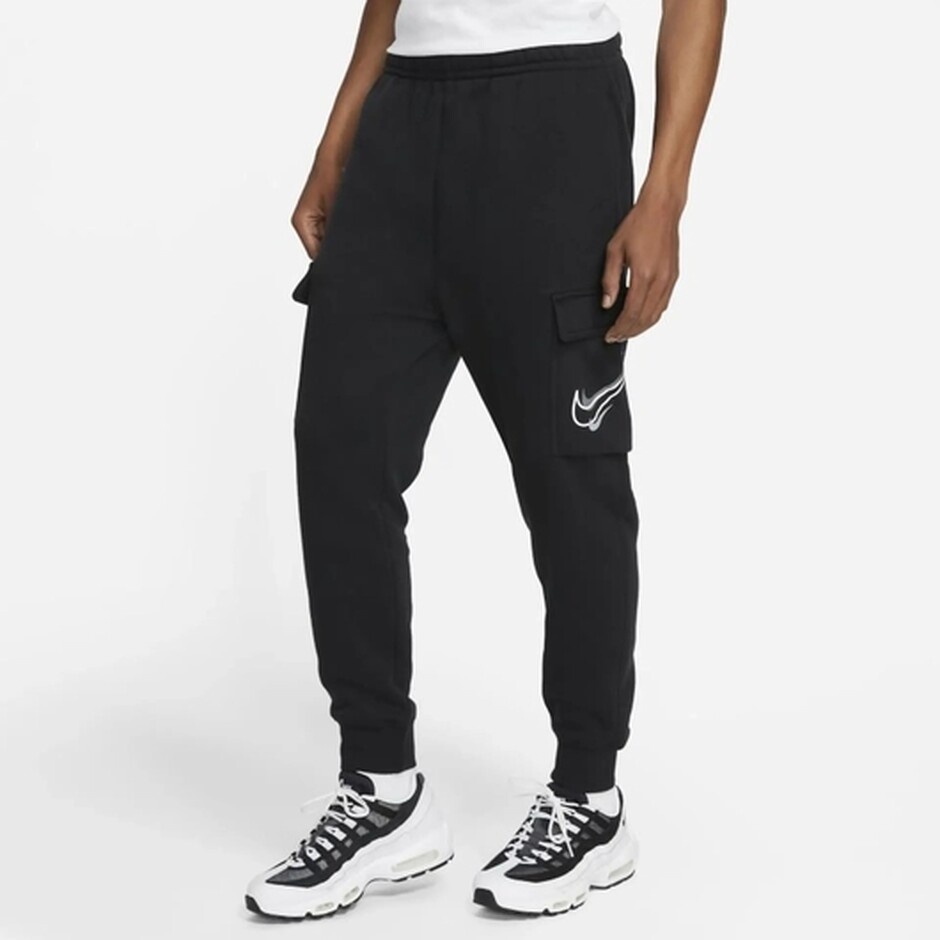 Pantaloni spotivi pentru bărbați Nike M Nsw Sos Flc Cargo Pant Ft Black L