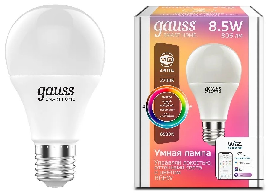 Умная лампа Gauss Smart Home A60 1170112 Dim