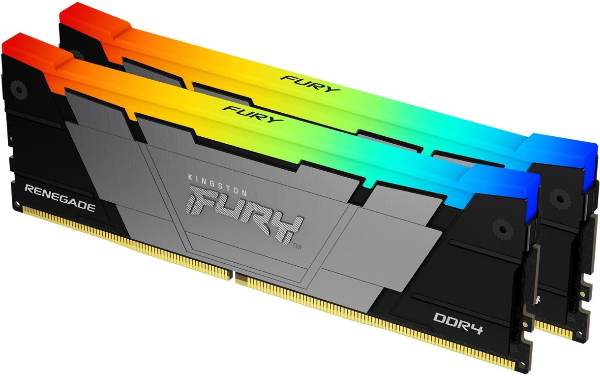 Memorie Kingston Fury Renegade RGB 64Gb DDR4-3600MHz Kit (KF436C18RB2AK2/64)