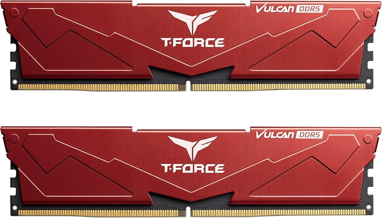 Оперативная память Team T-Force Vulcan 32Gb DDR5-5600MHz Kit Red (FLRD532G5600HC36BDC01)