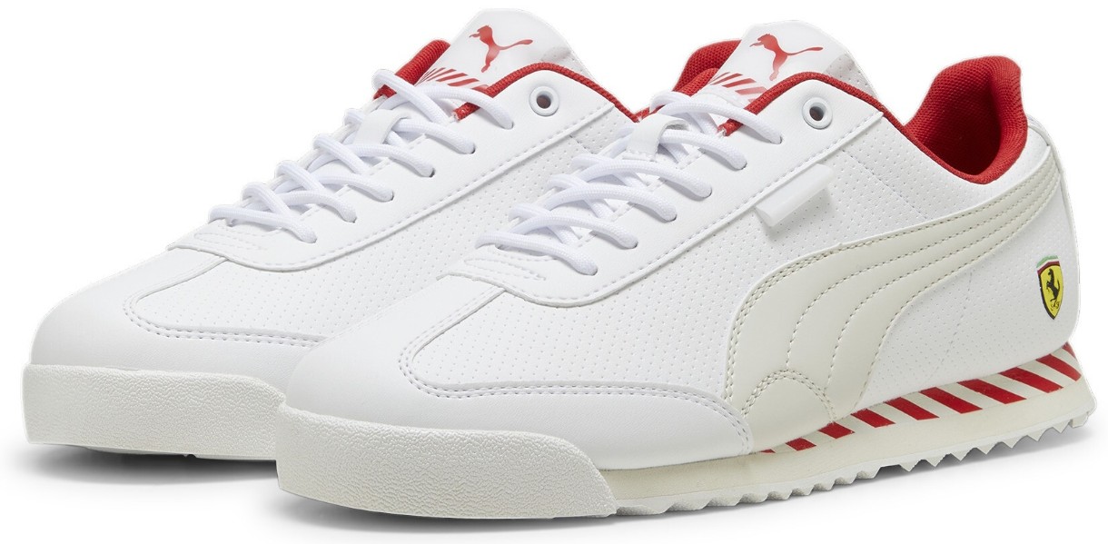 Adidași pentru bărbați Puma Ferrari Roma Via Puma White/Vapor Gray 42.5