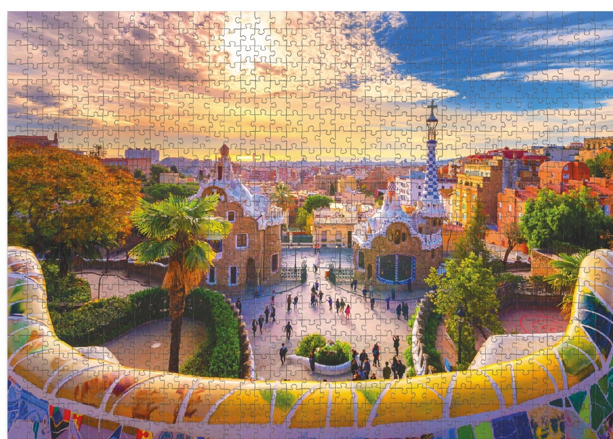 Puzzle Dodo 1000 Park Guell in Barcelona Spain (301171)