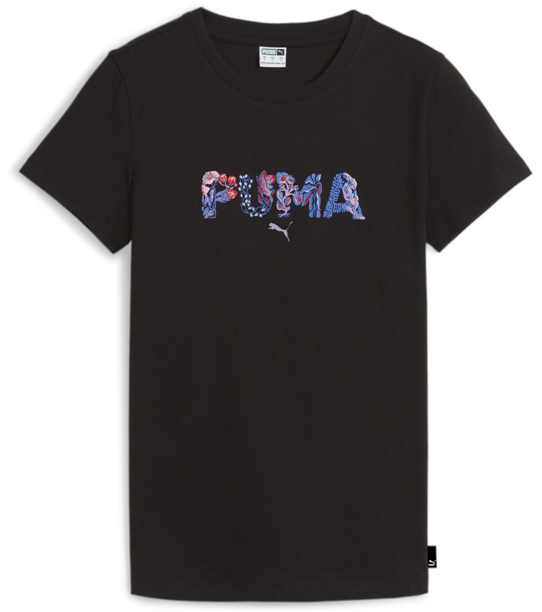 Женская футболка Puma Graphics Shape Of Flora Tee Puma Black L
