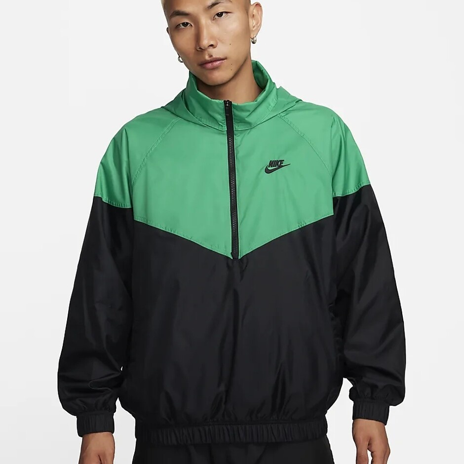 Мужская ветровка Nike M Nk Wr Anorak Jkt Stadium Green/Black, s.M