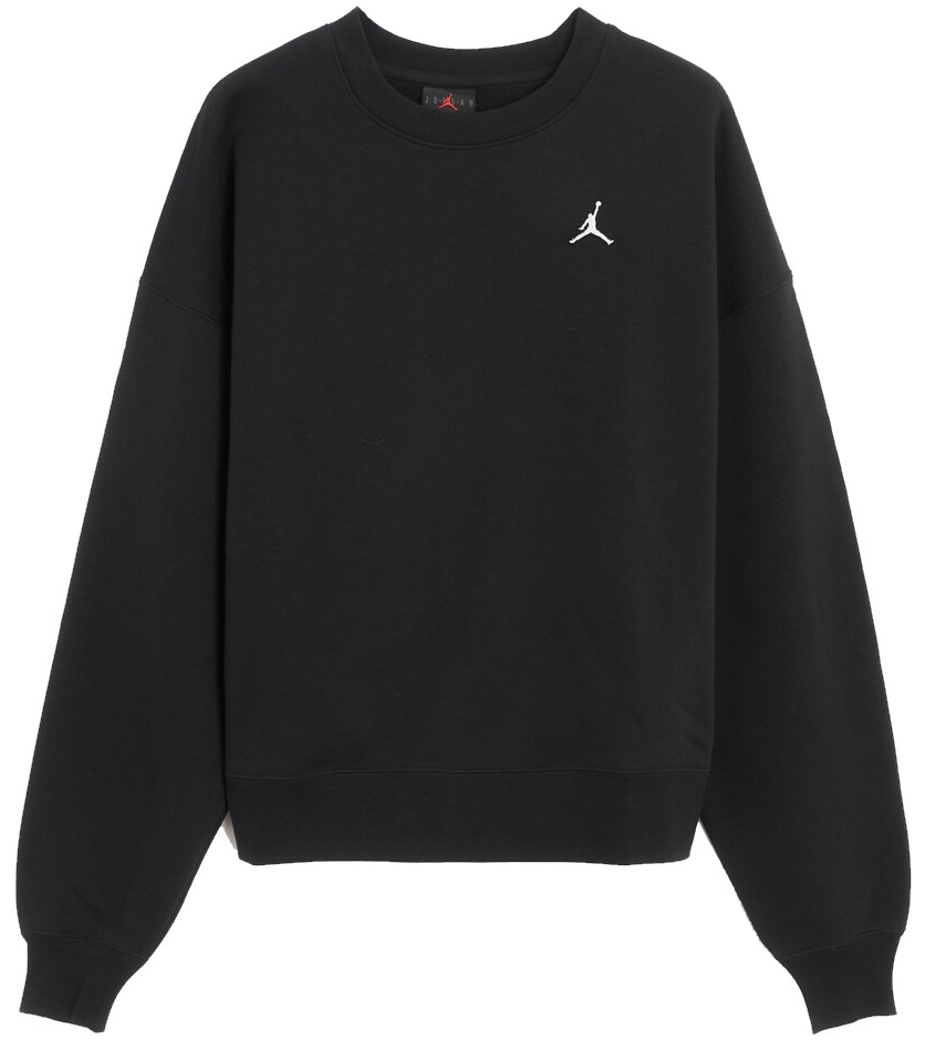 Hanorac damă Nike Jordan Brkln Flc Crew Black/White, s.M