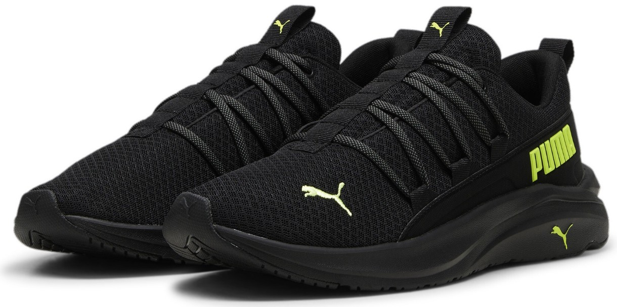 Adidași pentru bărbați Puma Softride One4All Puma Black/Lime Pow/Cool Dark Gray 47