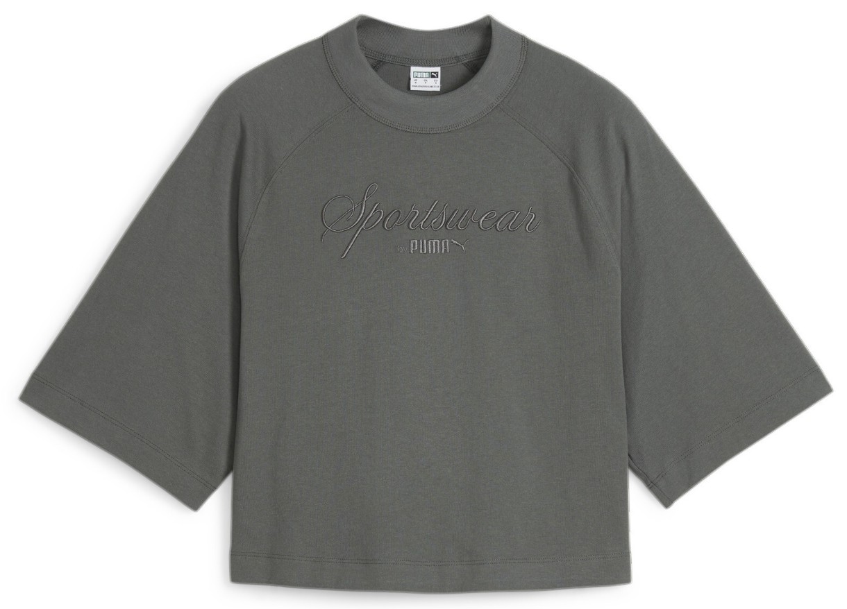 Женская футболка Puma Classics+ Oversized Tee Mineral Gray S