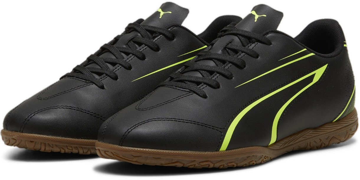 Ghete pentru fotbal Puma Vitoria It Puma Black/Electric Lime 40