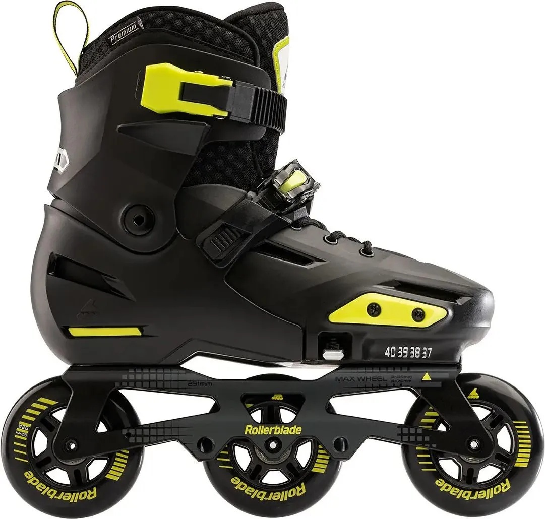 Role RollerBlade Apex 3WD Black/Lime 37-40