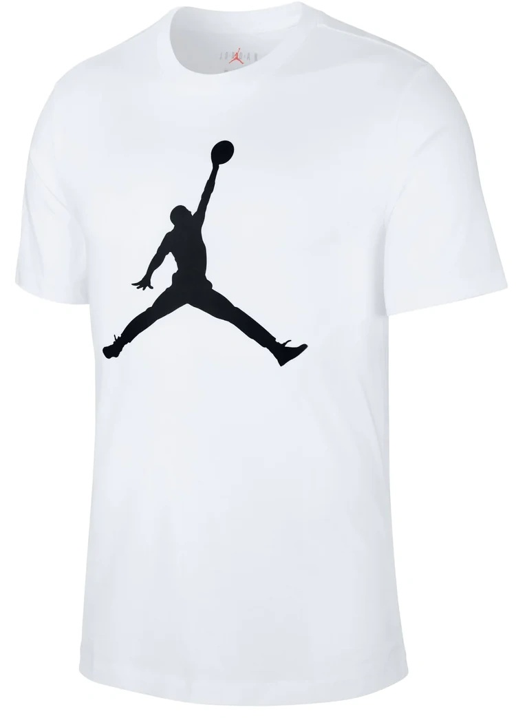 Мужская футболка Nike M Jordan Jumpman Ss Crew White/Black, s.XL
