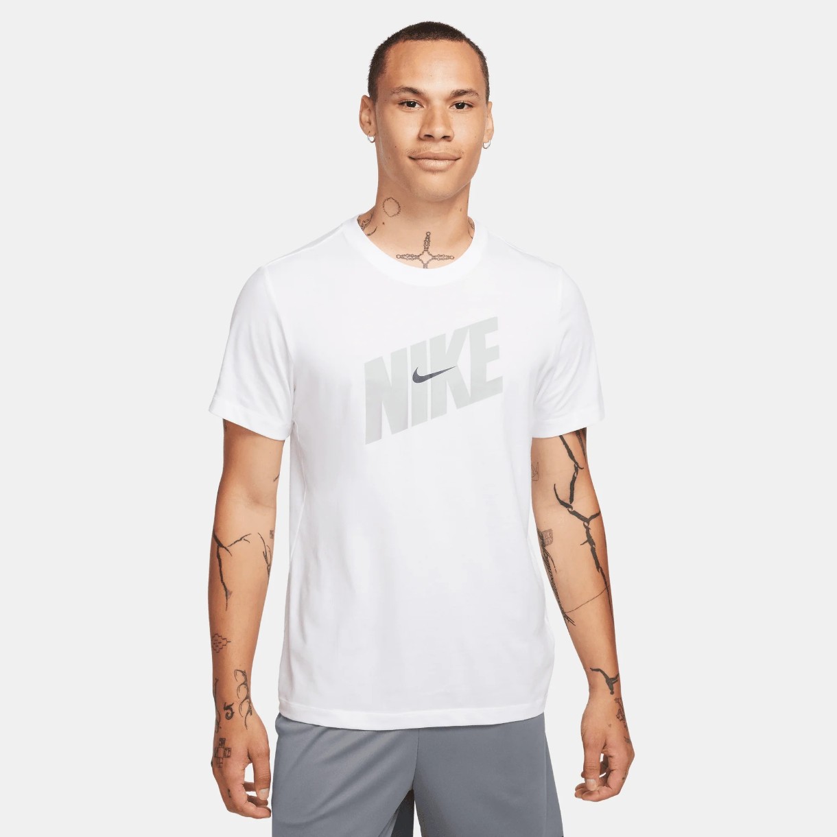 Tricou bărbătesc Nike M Nk Df Tee Hbr Novelty White L