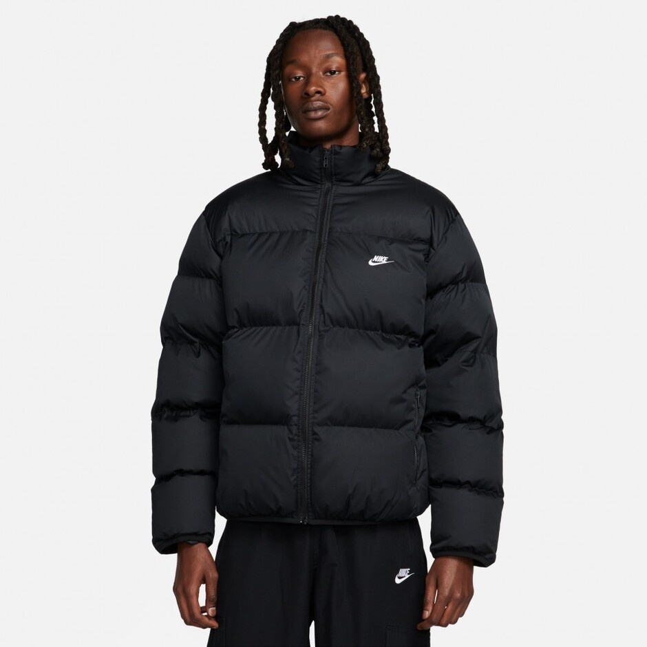 Мужская куртка Nike M Nk Club Puffer Jkt Black/White, s.M