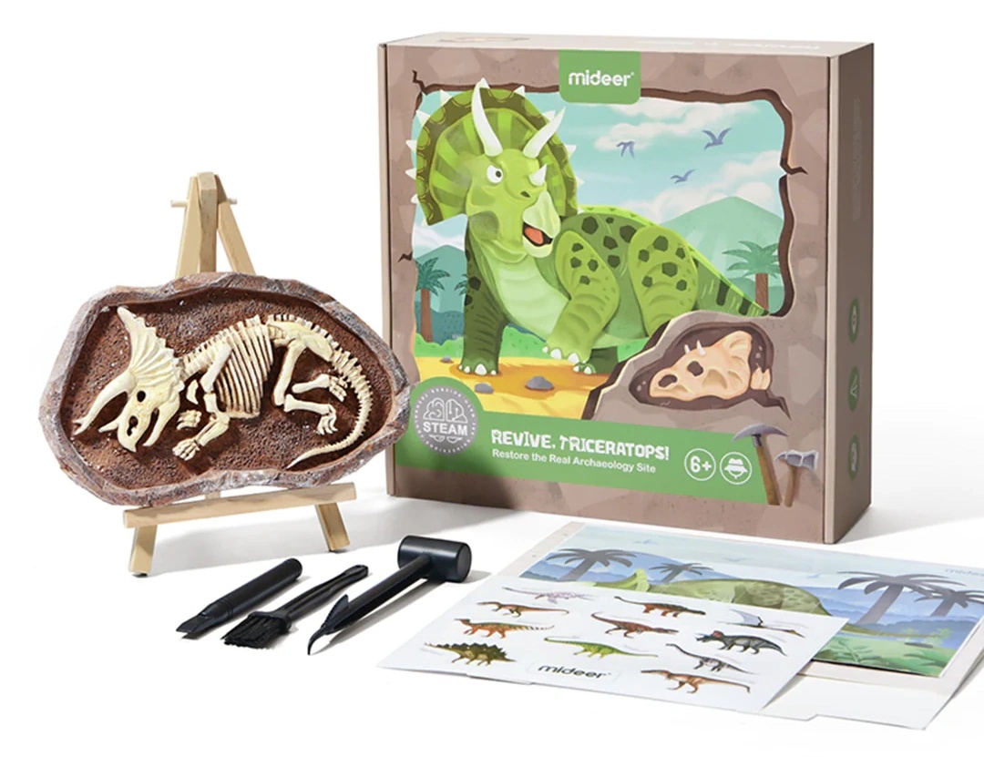 Set de cercetare pentru copii Mideer Recreating Triceratops (MD0178)