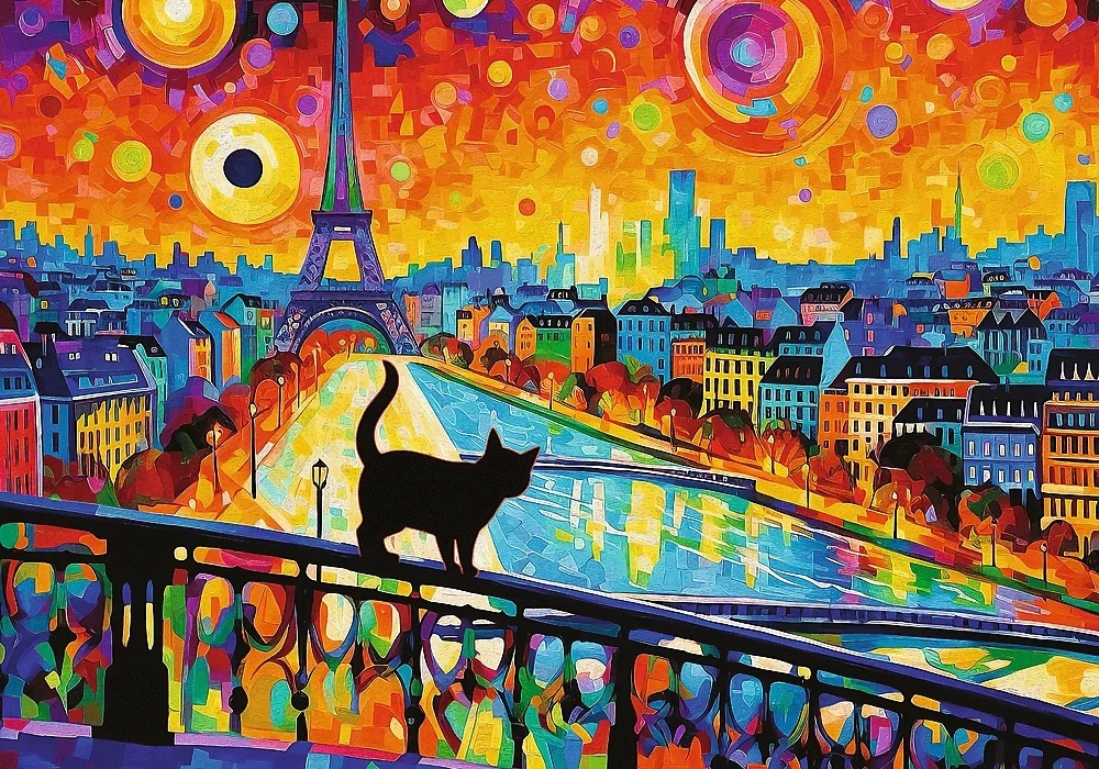 Puzzle Trefl 1000 Cat in Paris (10795)