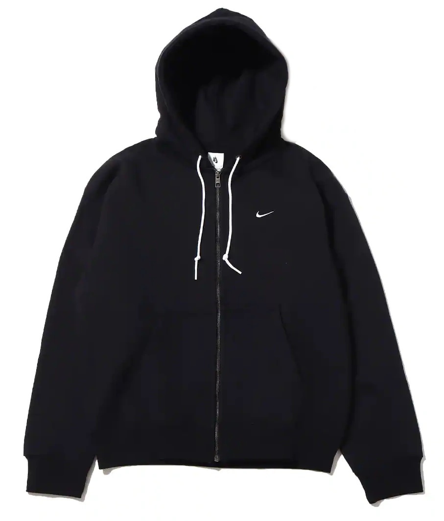 Hanorac pentru bărbați Nike M Nk Solo Swsh Hw Fz Hoodie Black/White, s.S