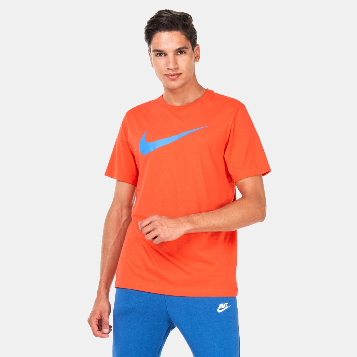 Мужская футболка Nike Shirt Sportswear Icon Swoosh Orange L