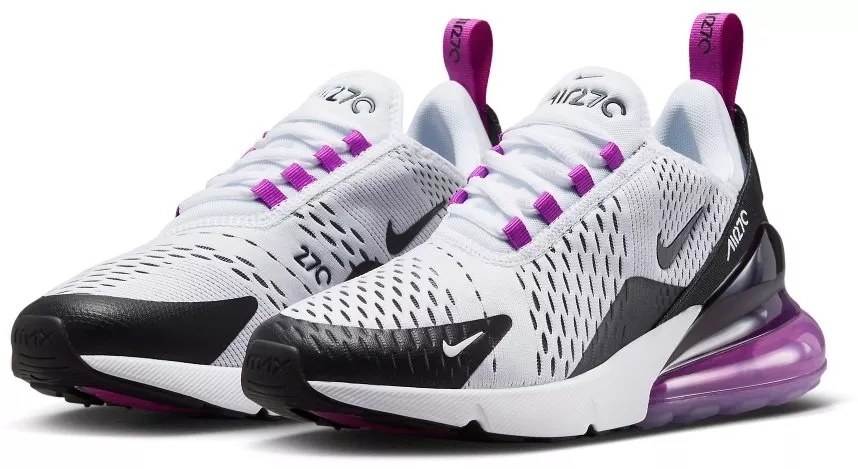 Кроссовки женские Nike Air Max 270 White/Fuchsia Dream/Black, s.37.5