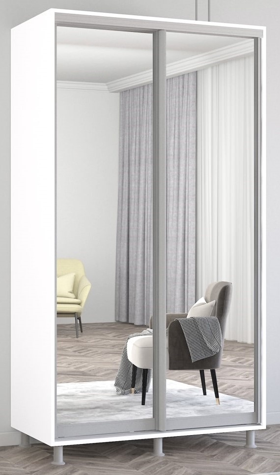 Шкаф-купе Mobildor-Lux Aron 100x240 (8681 Alb Briliant)