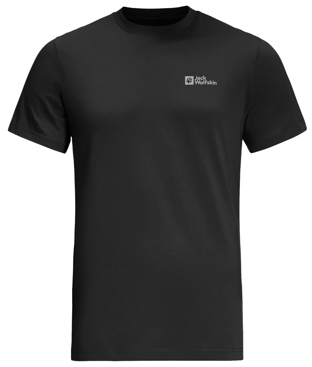 Мужская футболка Jack Wolfskin Essential T M Black XXL (18083826001)