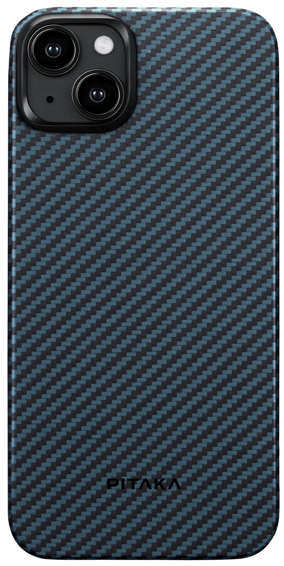 Husa de protecție Pitaka MagEZ Case 4 for iPhone 15 Black/Blue Twill 1500D