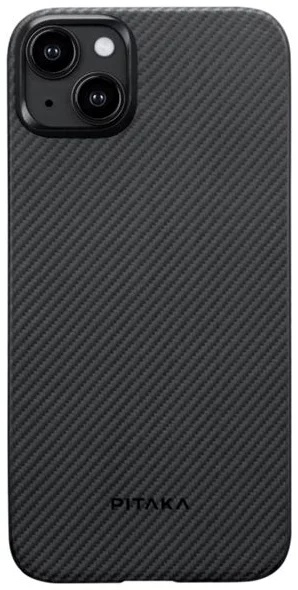Husa de protecție Pitaka MagEZ Case 4 for iPhone 15 Plus Black/Grey Twill 600D