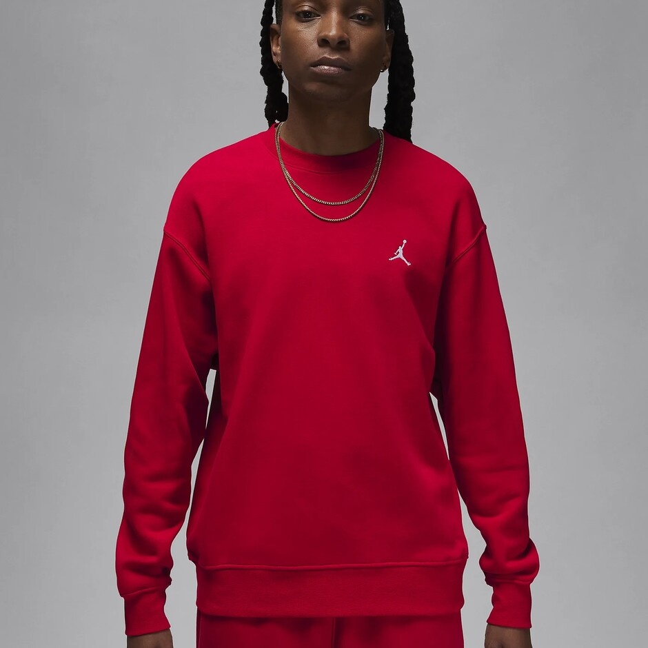 Мужская толстовка Nike M Jordan Ess Flc Crew Gym Red/White, s.L