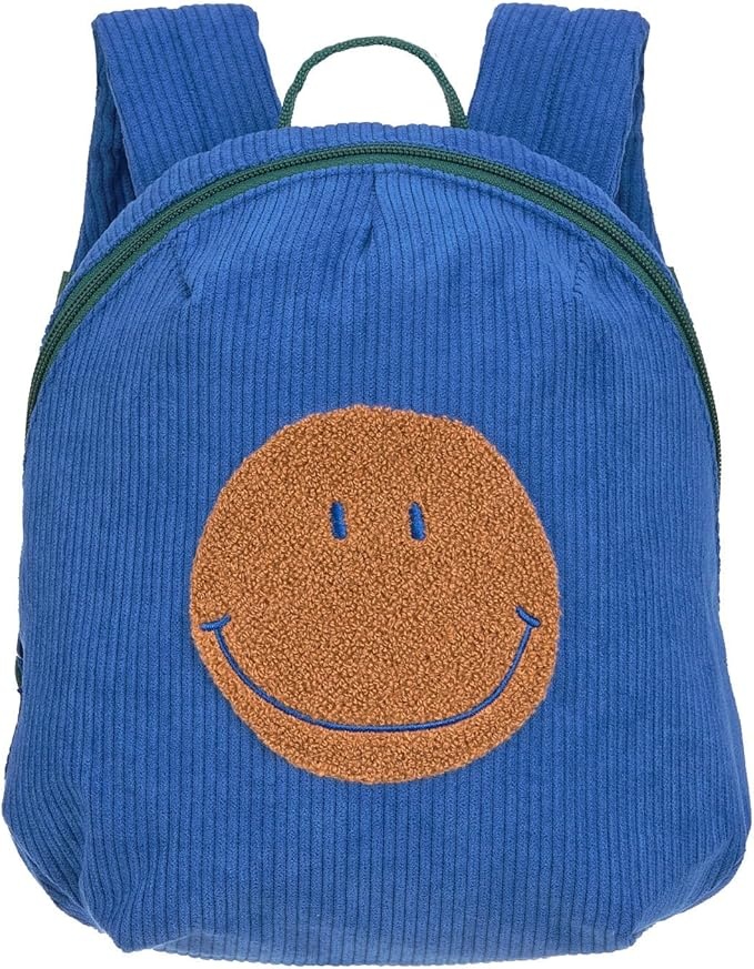 Детский рюкзак Lassig Cord Little Gang Smile Blue (LS1203042290)