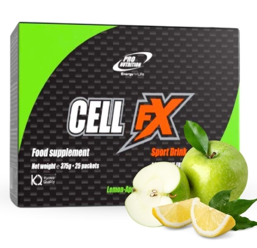 Предтренировочный комплекс ProNutrition Cell Fx Sport Drink 25x15g Lemon & Apple