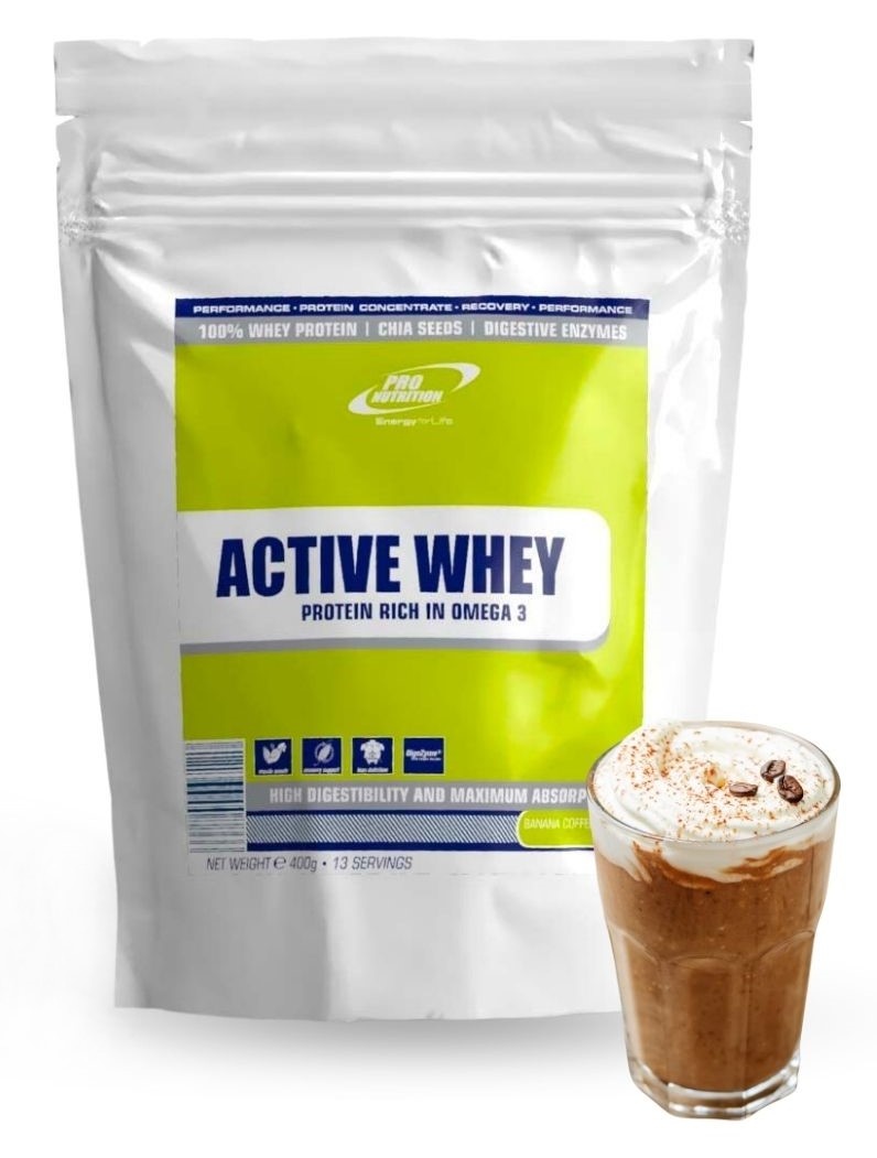 Proteină ProNutrition Active Whey 400g Banana Cream Coffee