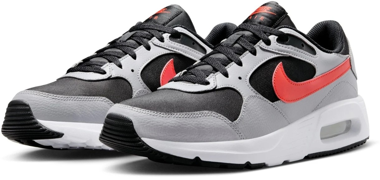 Кроссовки мужские Nike Air Max Sc Black/Cement Grey/Picante Red, s.43