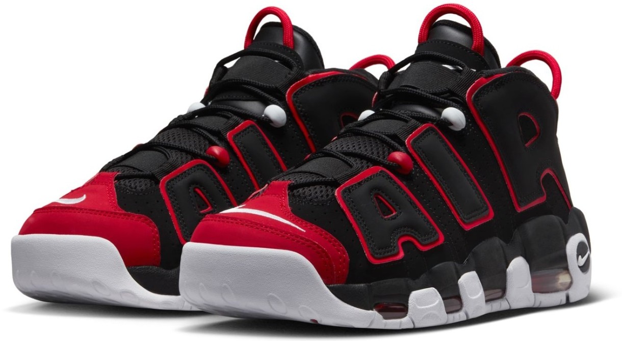 Adidași pentru bărbați Nike Air More Uptempo 96 Black/Red/White, s.42.5