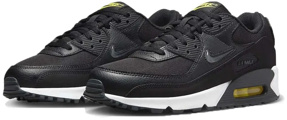 Adidași pentru bărbați Nike Air Max 90 Black/Anthracite/Opti Yellow/White, s.40