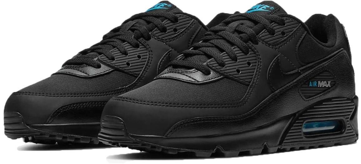 Кроссовки мужские Nike Air Max 90 Black/Laser Blue, s.45