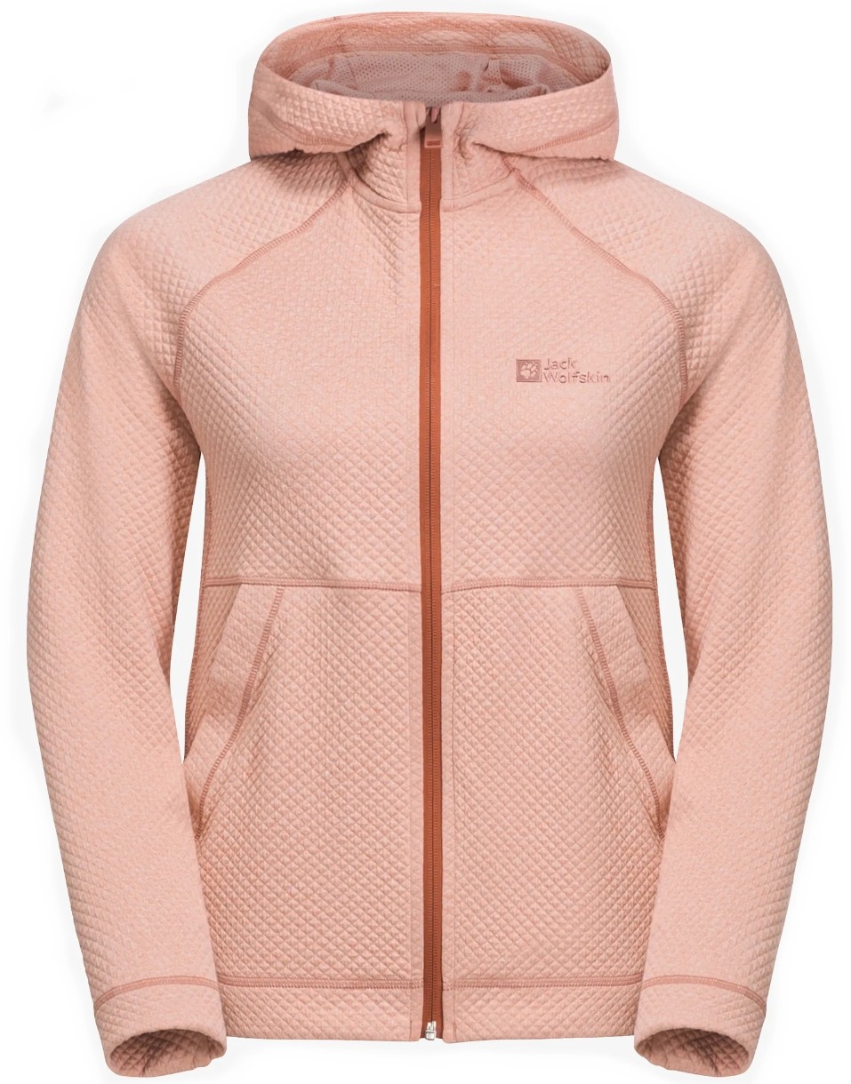 Женская толстовка Jack Wolfskin Fernweh Hooded Jkt W Pink L