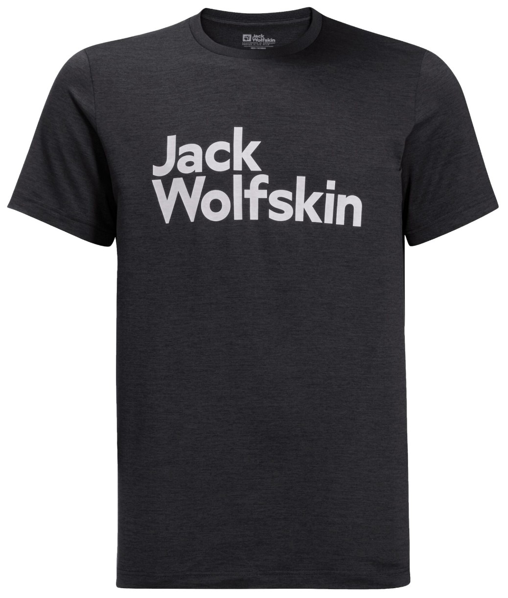 Tricou bărbătesc Jack Wolfskin Brand T M Black L
