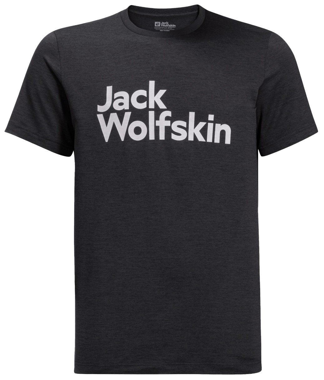 Tricou bărbătesc Jack Wolfskin Brand T M Black XXL