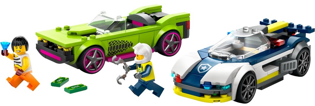 Set de construcție Lego City: Police Car and Muscle Car Chase (60415)