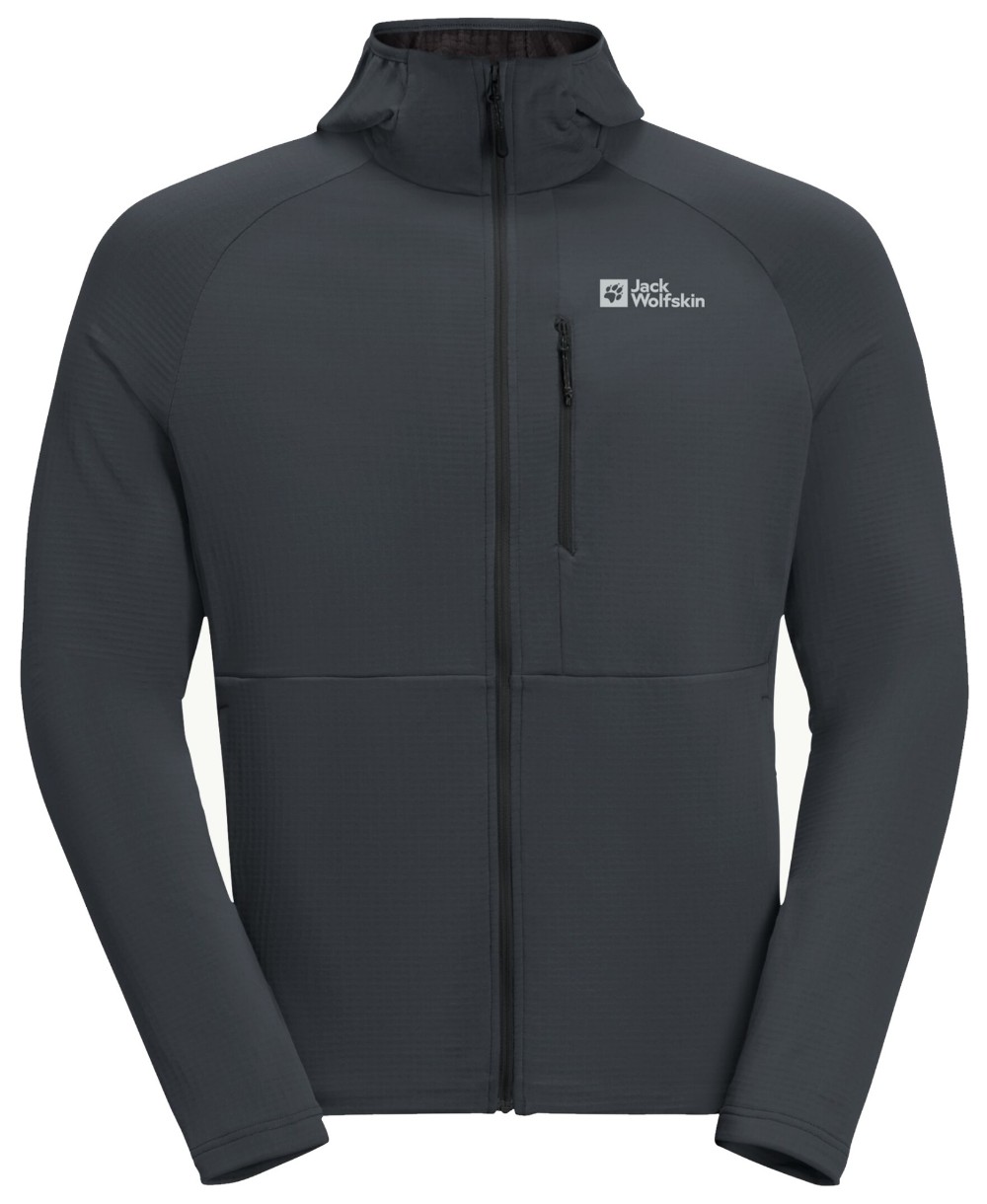 Мужская толстовка Jack Wolfskin Kolbenberg Hooded Fz M Gray M