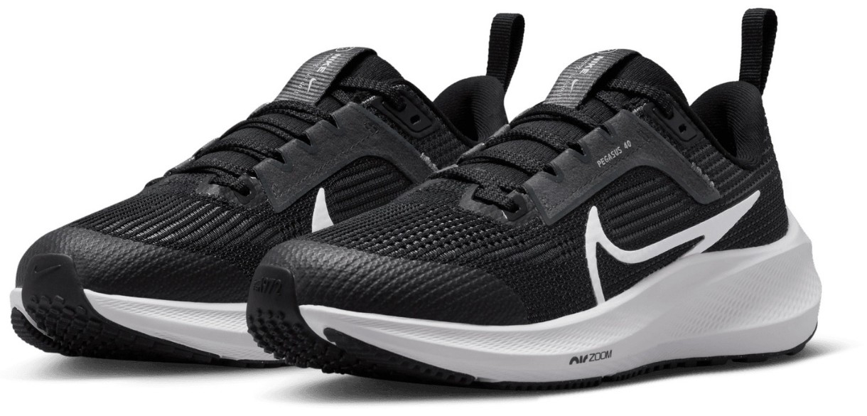 Adidași pentru copii Nike Air Zoom Pegasus 40 Black/Iron Grey/White, s.39