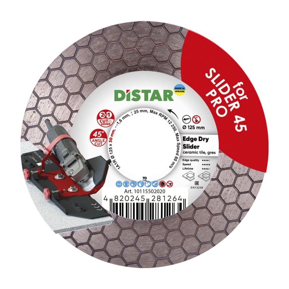 Disc de tăiere Distar 1A1R Edge Dry Slider d125