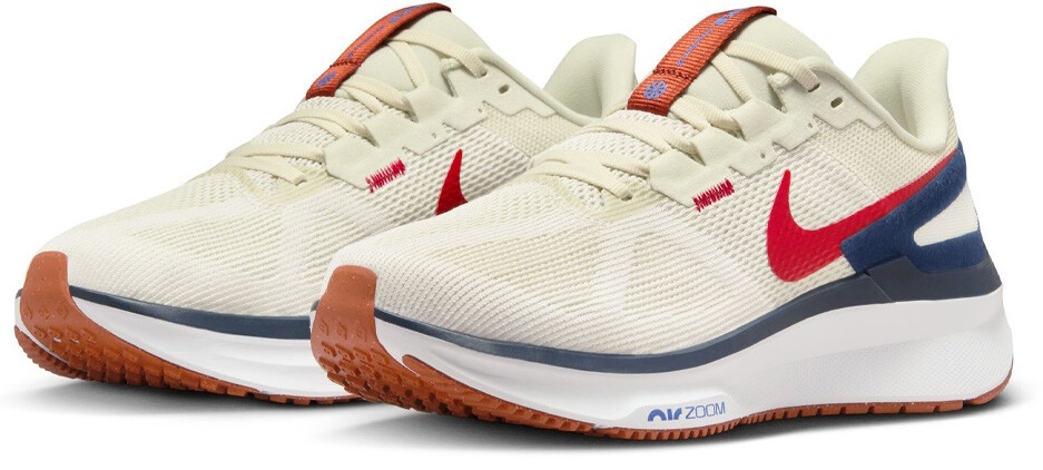 Кроссовки мужские Nike Air Zoom Structure 25 Sea Glass/Midnight Navy/Rugged Orange/University Red, s.42.5