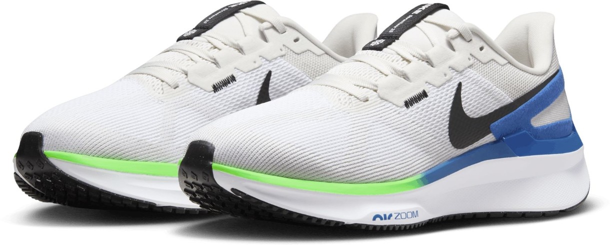 Кроссовки мужские Nike Air Zoom Structure 25 White/Platinum Tint/Star Blue/Black, s.43