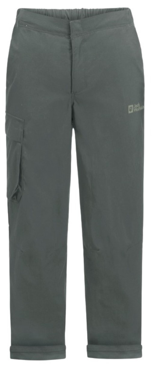 Pantaloni spotivi pentru copii Jack Wolfskin Desert Pants K Gray 152