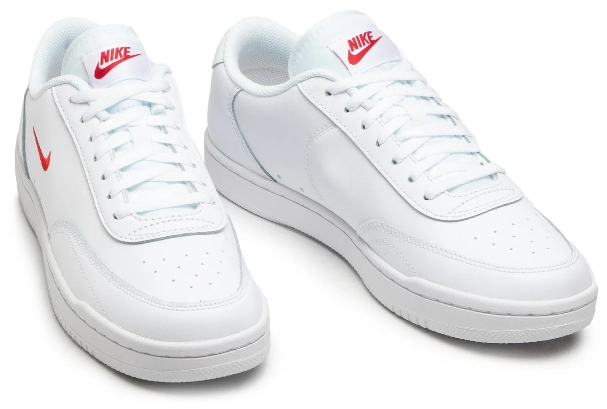 Ghete pentru bărbați Nike Court Vintage White/Team Red, s.42.5