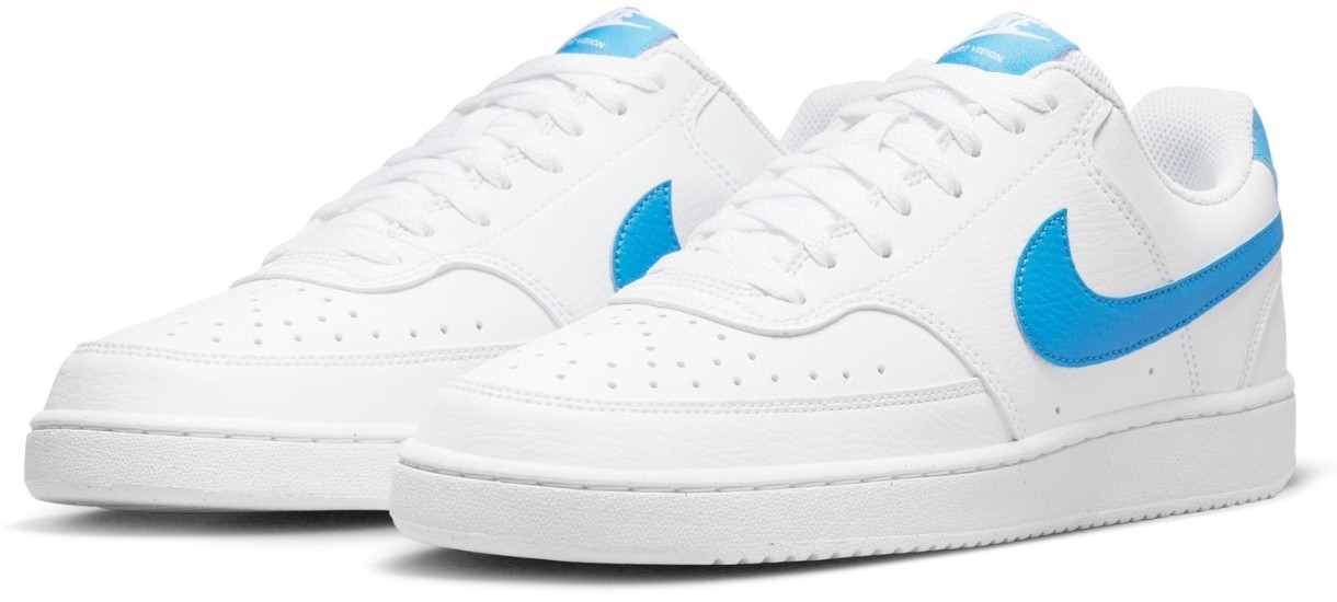 Кеды мужские Nike Court Vision Low Nn White/Light Photo Blue, s.44.5