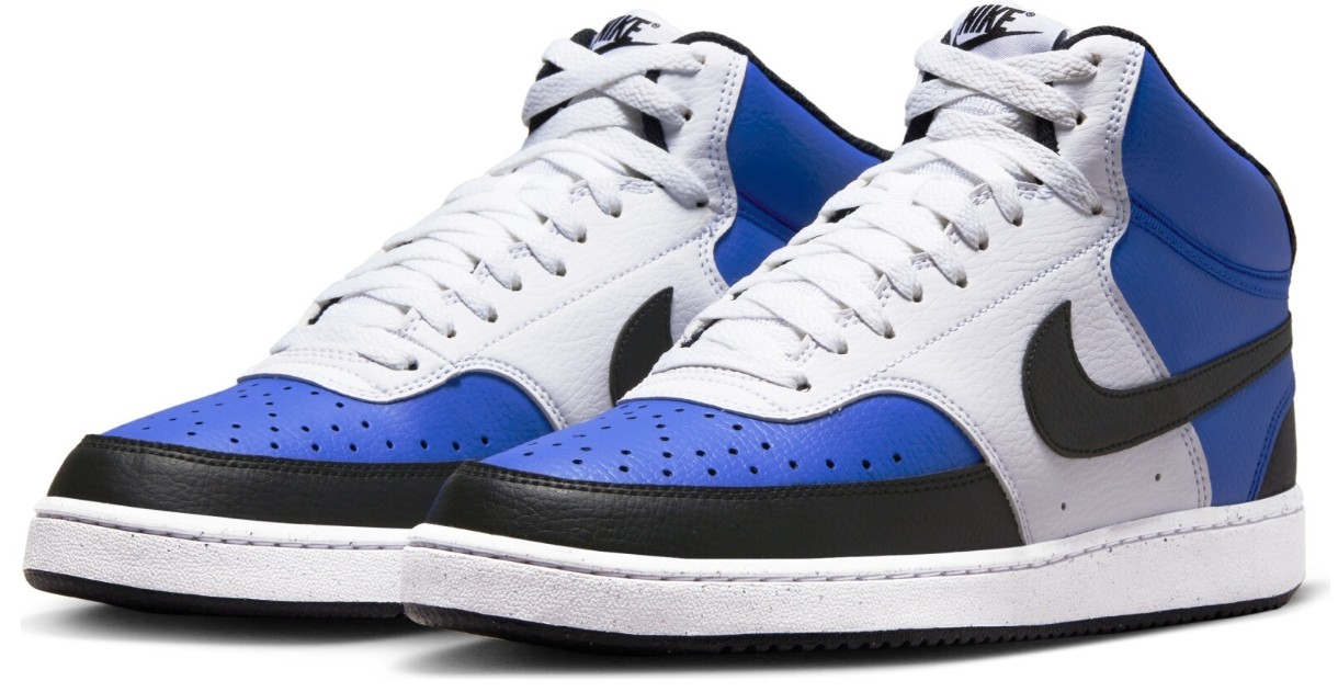 Bocanci pentru bărbați Nike Court Vision Mid Nn Af Game Royal/White/Black, s.46