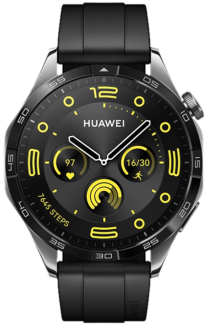 Smartwatch Huawei Watch GT 4 46mm Black with Fluoroelastomer Strap