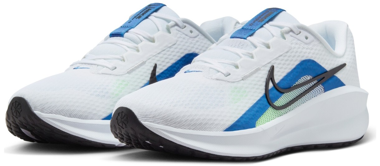 Кроссовки мужские Nike Downshifter 13 White/Blue Star/Green Strike/Black, s.46